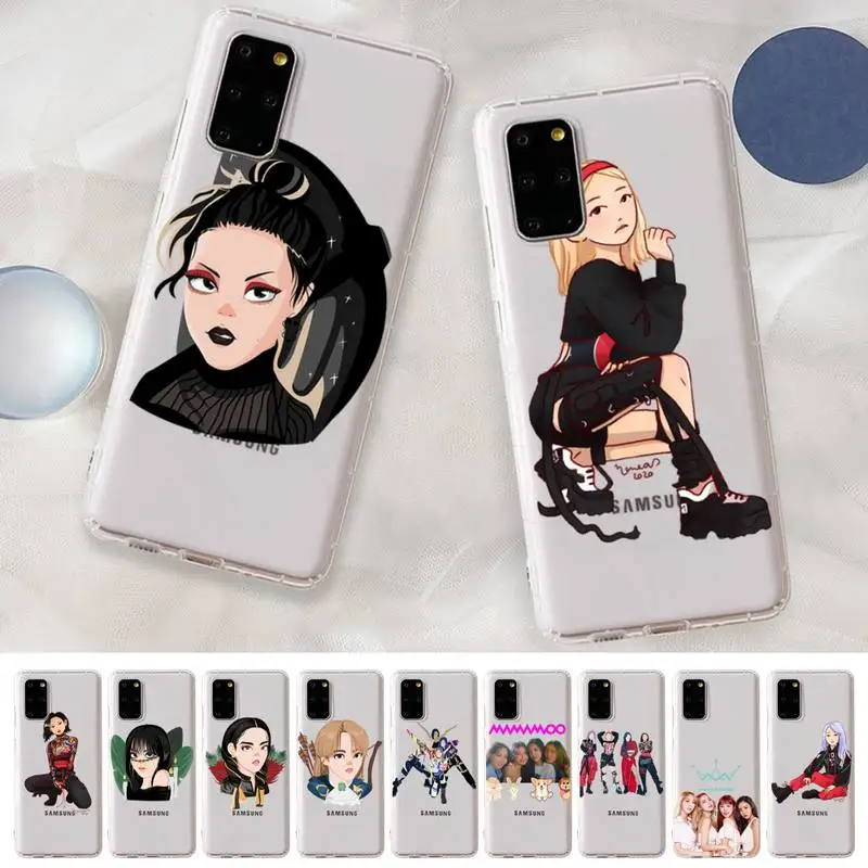 

RuiCaiCa MAMAMOO Dingga Phone Case for Samsung S20 S10 lite S21 plus for Redmi Note8 9pro for Huawei P20 Clear Case