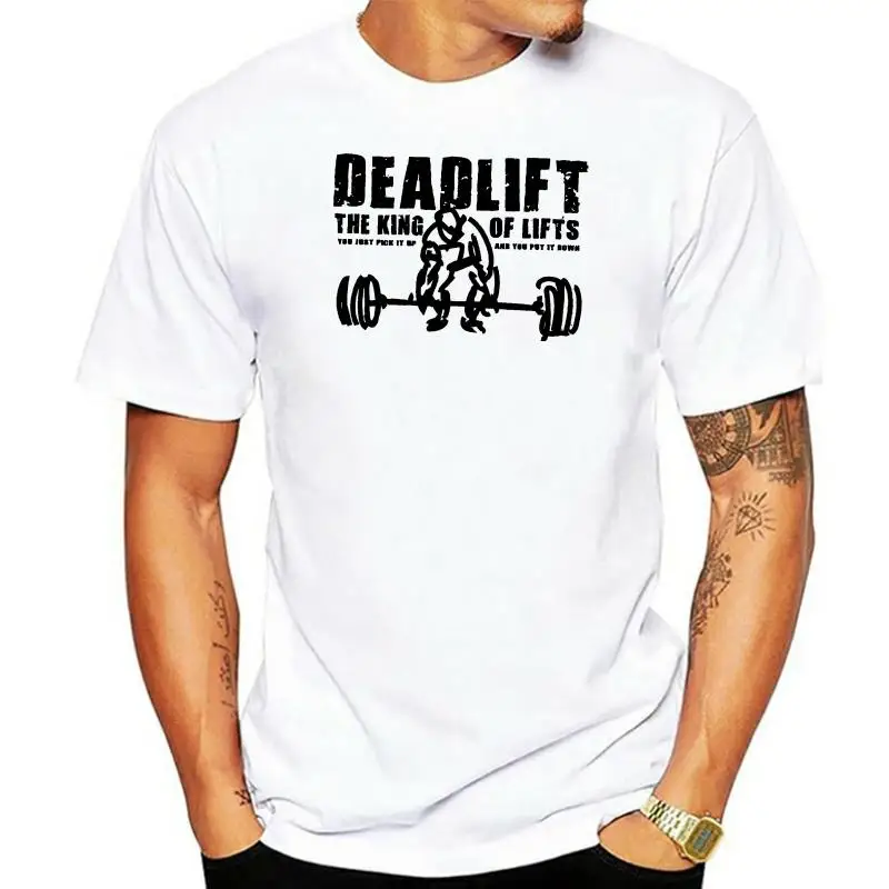 

2022 модная мужская одежда с принтом и коротким рукавом, вдохновляющая серая футболка с дэдлифтом и Powerlifting, футболки большого размера