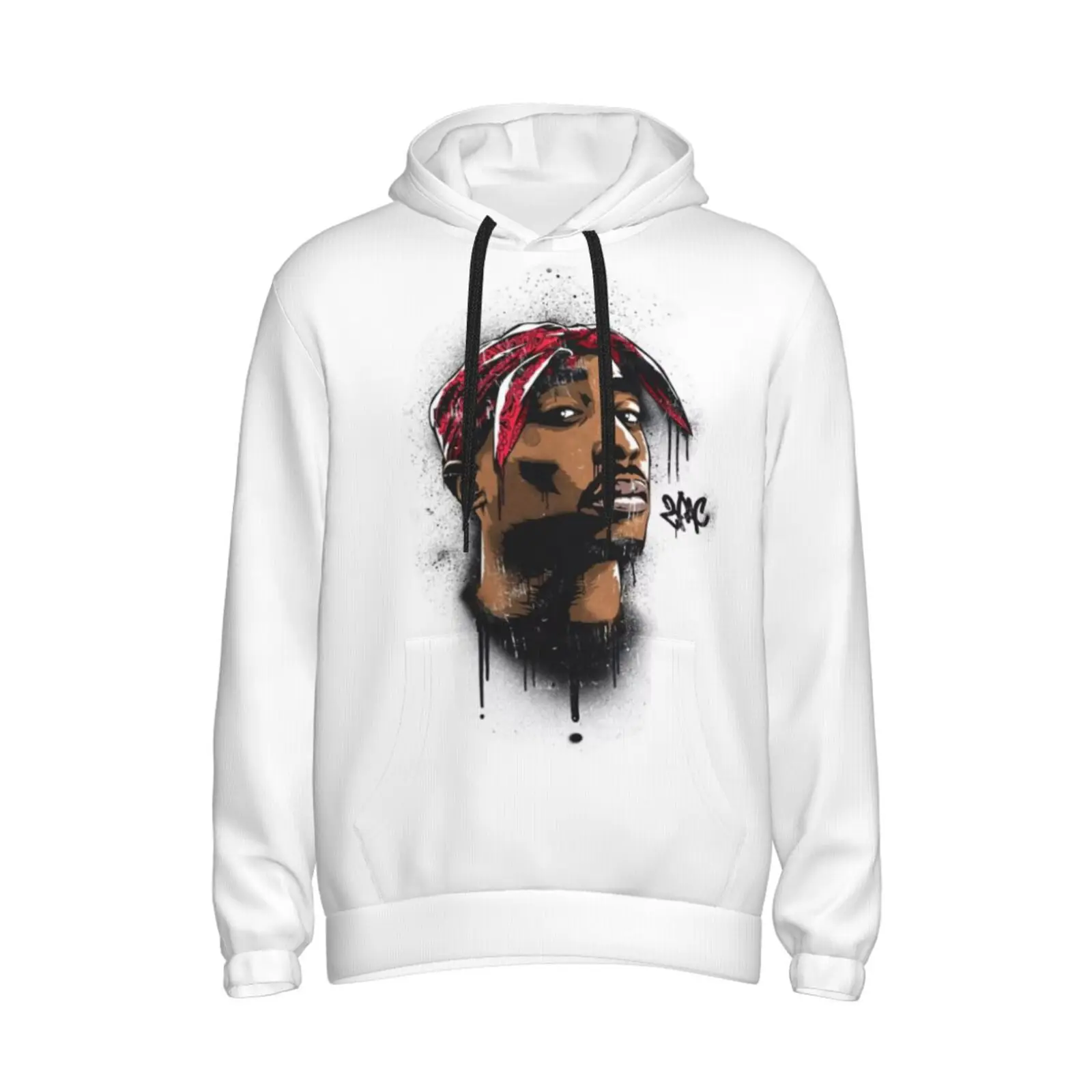 

Толстовка с капюшоном для мужчин и женщин, классический свитшот в стиле хип-хоп, уличный пуловер с принтом шакюра, Y2K