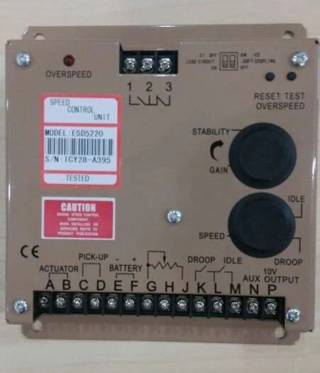 

Запчасти для генератора дизельного генератора ESD5220, контроллер регулятора скорости двигателя ESD5200, китайская заводская цена