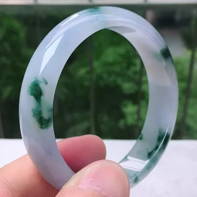 Ювелирные изделия zheru браслет из натурального бирманского нефрита 54 мм-62 мм