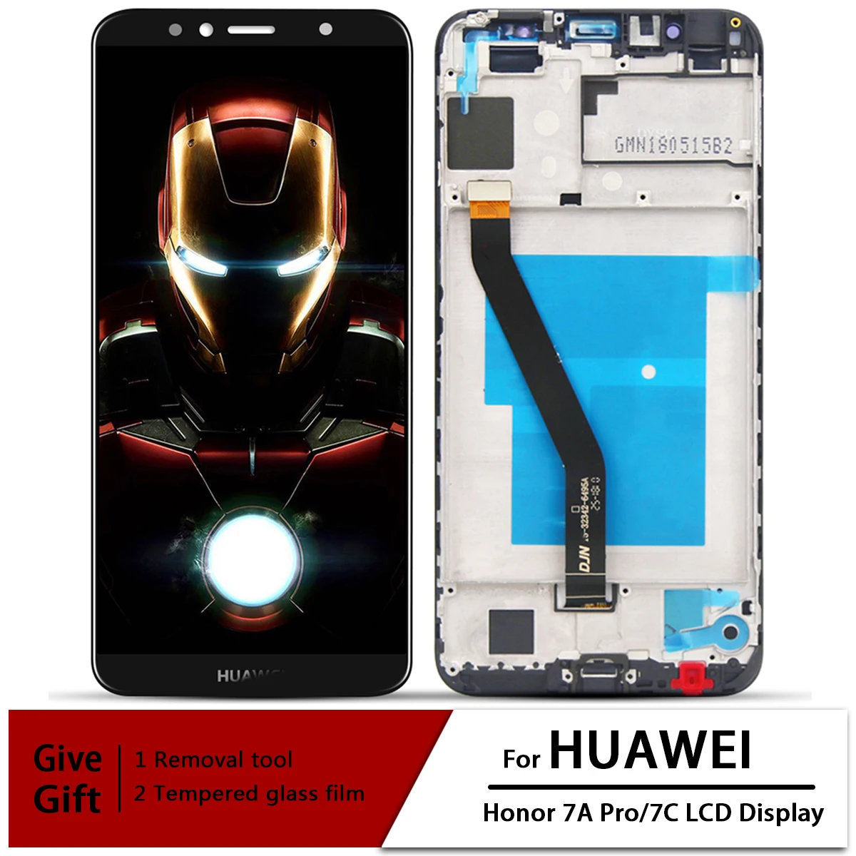 Для Huawei Honor 7A Pro AUM-L29 ЖК-дисплей сенсорный экран дигитайзер в сборе для 5,7 дюйма Honor 7C AUM-L41 с рамкой Для Huawei Honor 7A Pro AUM-L29 ЖК-дисплей сенсорный экран дигитайзер в сборе для 5,7 дюйма Honor 7C AUM-L41 с рамкой