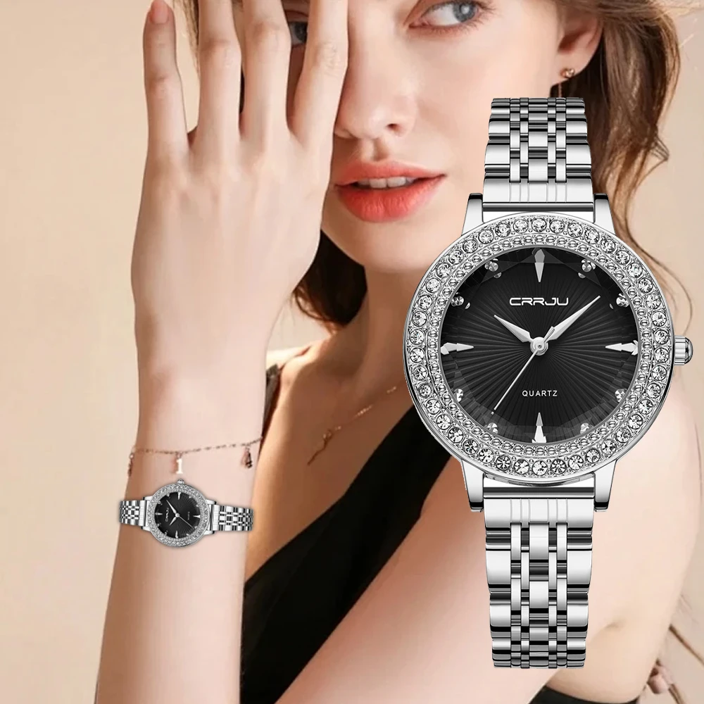 Женские кварцевые часы с простым циферблатом и браслетом