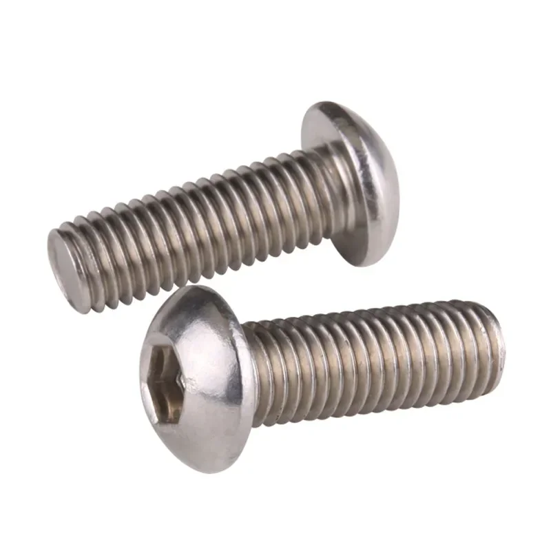 50 шт. Винт с полукруглой головкой в форме гриба M3 Болт шестигранной и GB70.2 A2