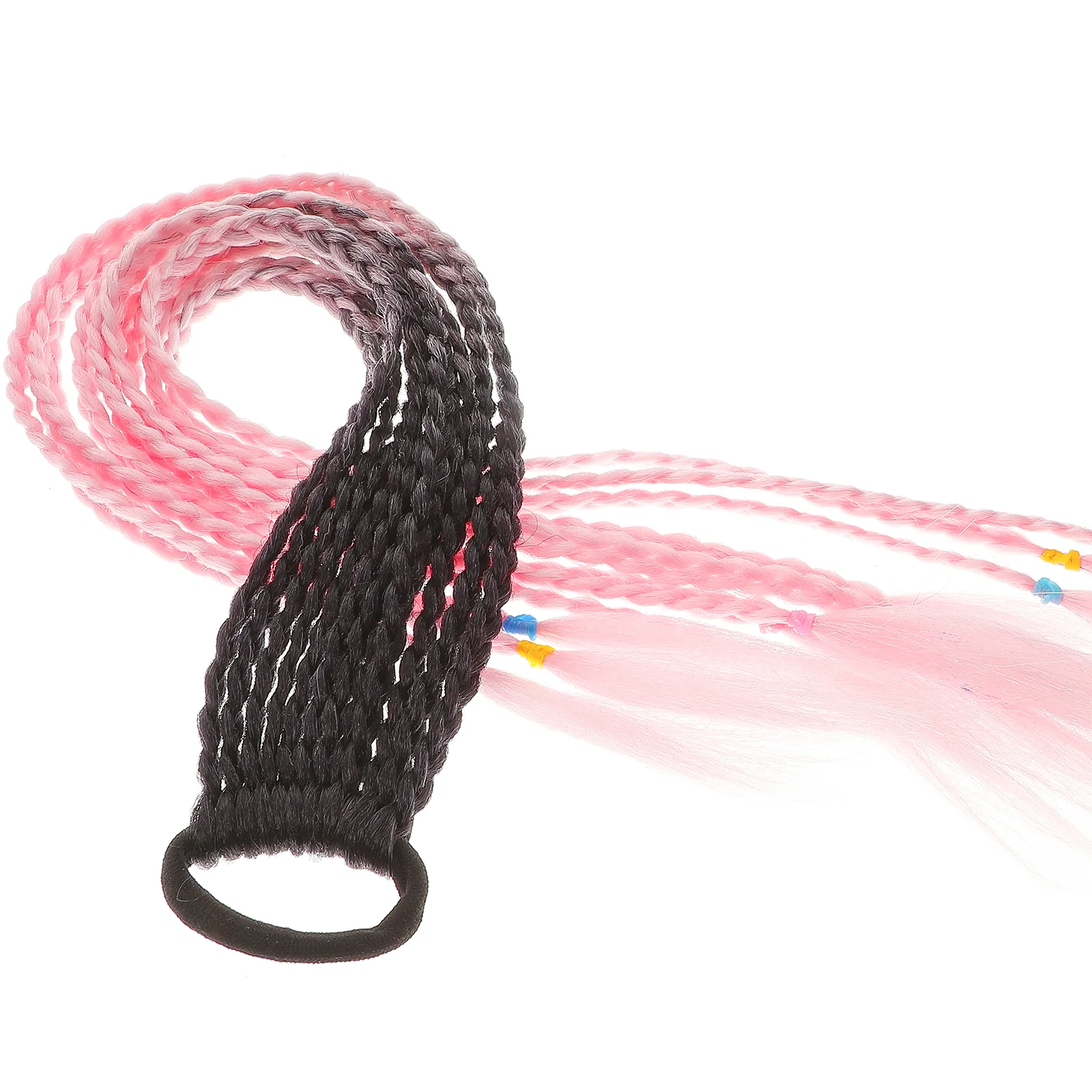 Прямые волосы для конского хвоста удлинитель косы из искусственной шерсти