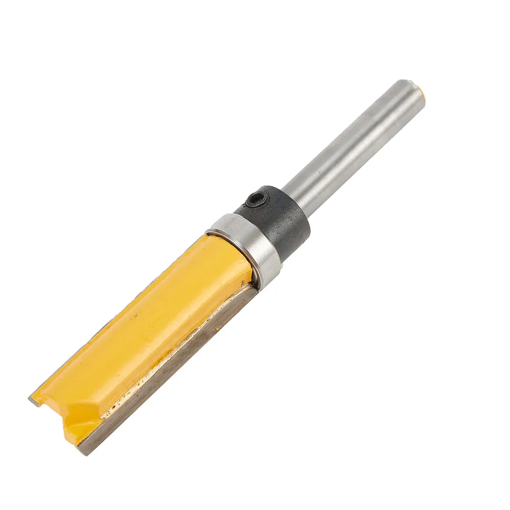 

4Pcs 1/4 Inch Shank Template Trim Hinge Mortising Router Bit Straight End Mill Woodworking Flush Trim Milling Cutter