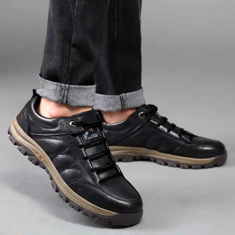 

Мужская зимняя обувь для бега, тенниса с высокой подошвой