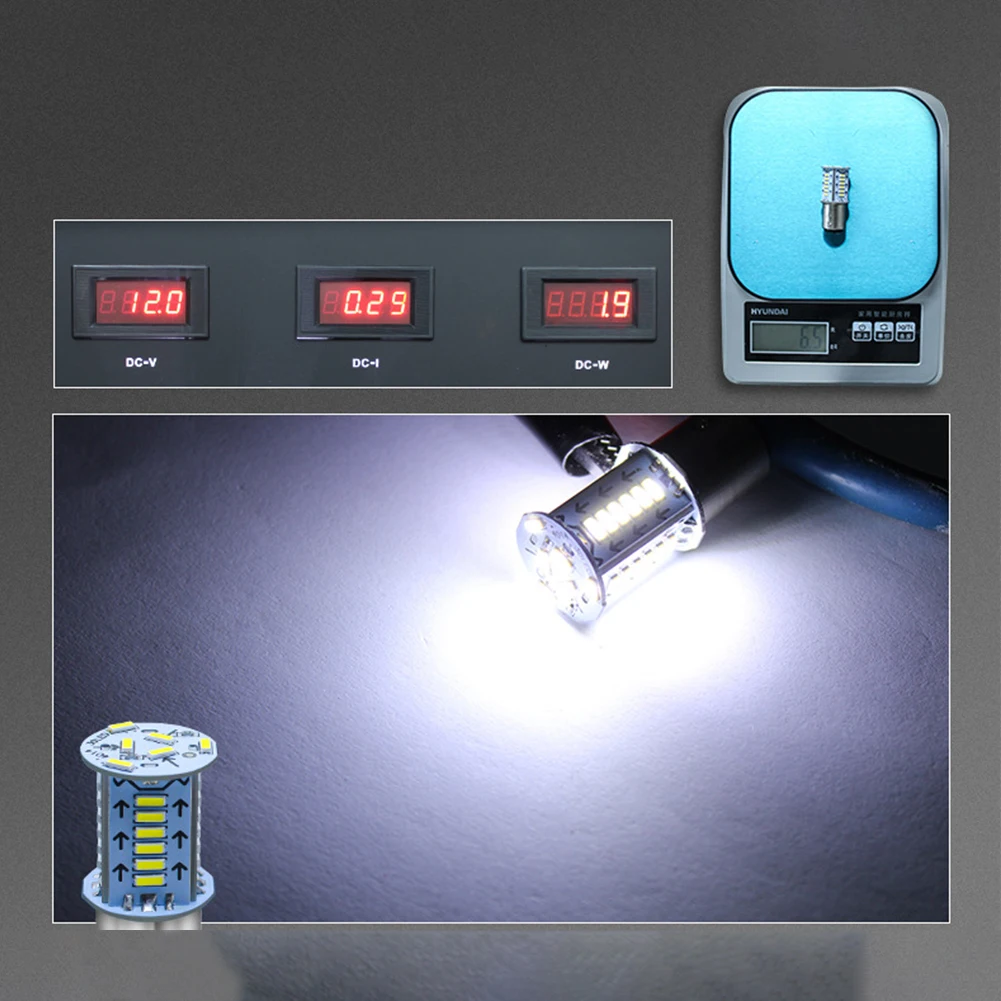 

Car LED Brake Light Rear Brake Sequential Brake Simple Design Strobe 1157 LED Car Accessories DC 12V Brand New