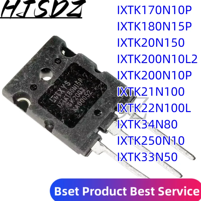 5 шт. IXTK170N10P IXTK180N15P IXTK20N150 IXTK200N10L2 IXTK200N10P IXTK21N100 IXTK22N100L IXTK250N10 IXTK33N50 IXTK34N80