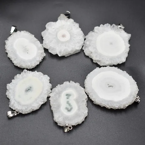 Натуральный кусочек агата подсолнечника неправильной формы, целебный кристалл, подвеска в виде подсолнечника, аксессуары для изготовления ювелирных изделий, 6 шт./лот