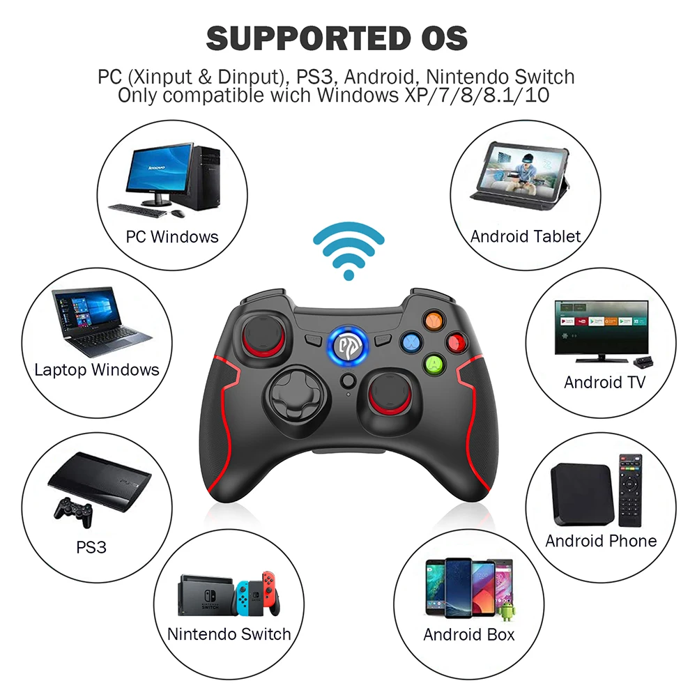 Джойстик для ПК беспроводной контроллер PS3 Nintendo Switch Android телефона ТВ-приставки