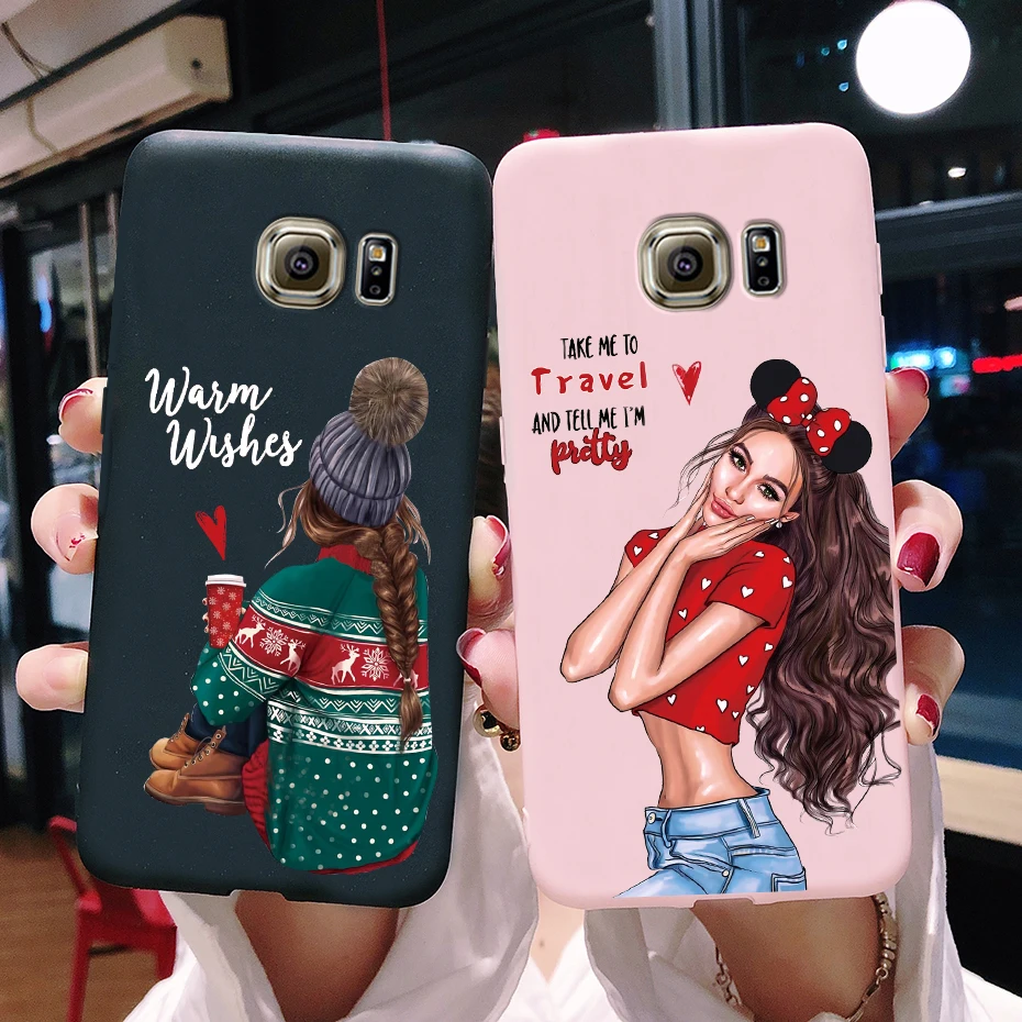 Чехол для Samsung Galaxy S7 egde, чехол для Samsung Galaxy S6 edge, чехол для Samsung S7 S6 G920F, задняя крышка, милые силиконовые чехлы