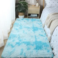 living room carpet decoration nordic fluffy soft large size rugs bright color anti slip pink carpet
