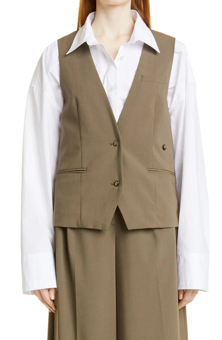 

Womens Vest Loose Solid Color Casual Jacket Simple Comfortable and Elegant