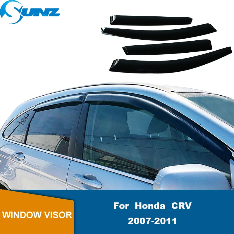 Side Window Deflectors For Honda CRV 2007 2008 2009 2010 2011 Sun Rain Guards Protector Weathershield Weather Shields Door Visor