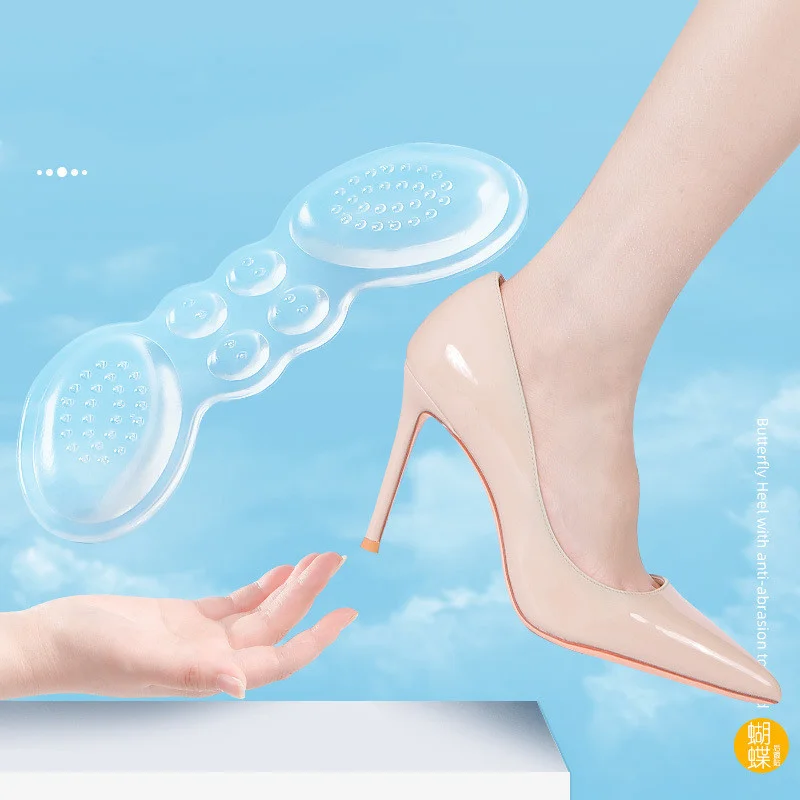 Women Insoles for Shoes High Heel Transparent Pad Adjustable Adhesive Heels Pads Protector Sticker Pain Relief Foot Care Insert |
