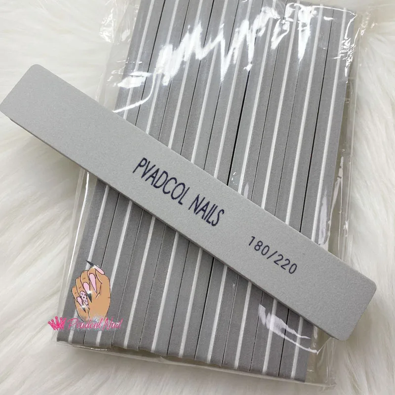 10Pcs New Foam Sponge Nail Buffer Shiner Finger Nail Tips 180/220 Grit Sanding Block Manicure Pedicure Tool