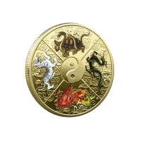 chinese national for coin commemorative coins of taiji four animals ancient sacred medallion
