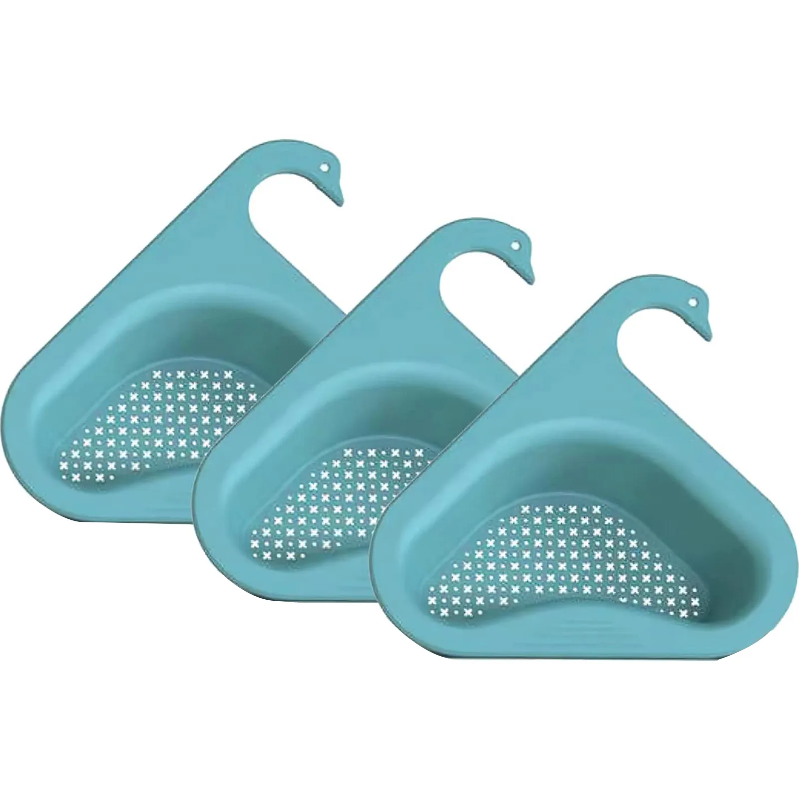 

Kitchen Triangular Sink Strainer Fruit Vegetable Drainer Storage Basket Storage Rack Triangle Hanging Leftovers Drain Basket