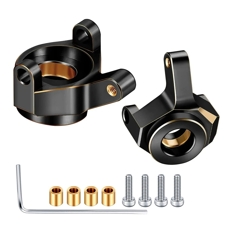 

1 пара латунных противовесных рулевых стаканов для 1/24 Axial SCX24 90081 RC автомобильные детали