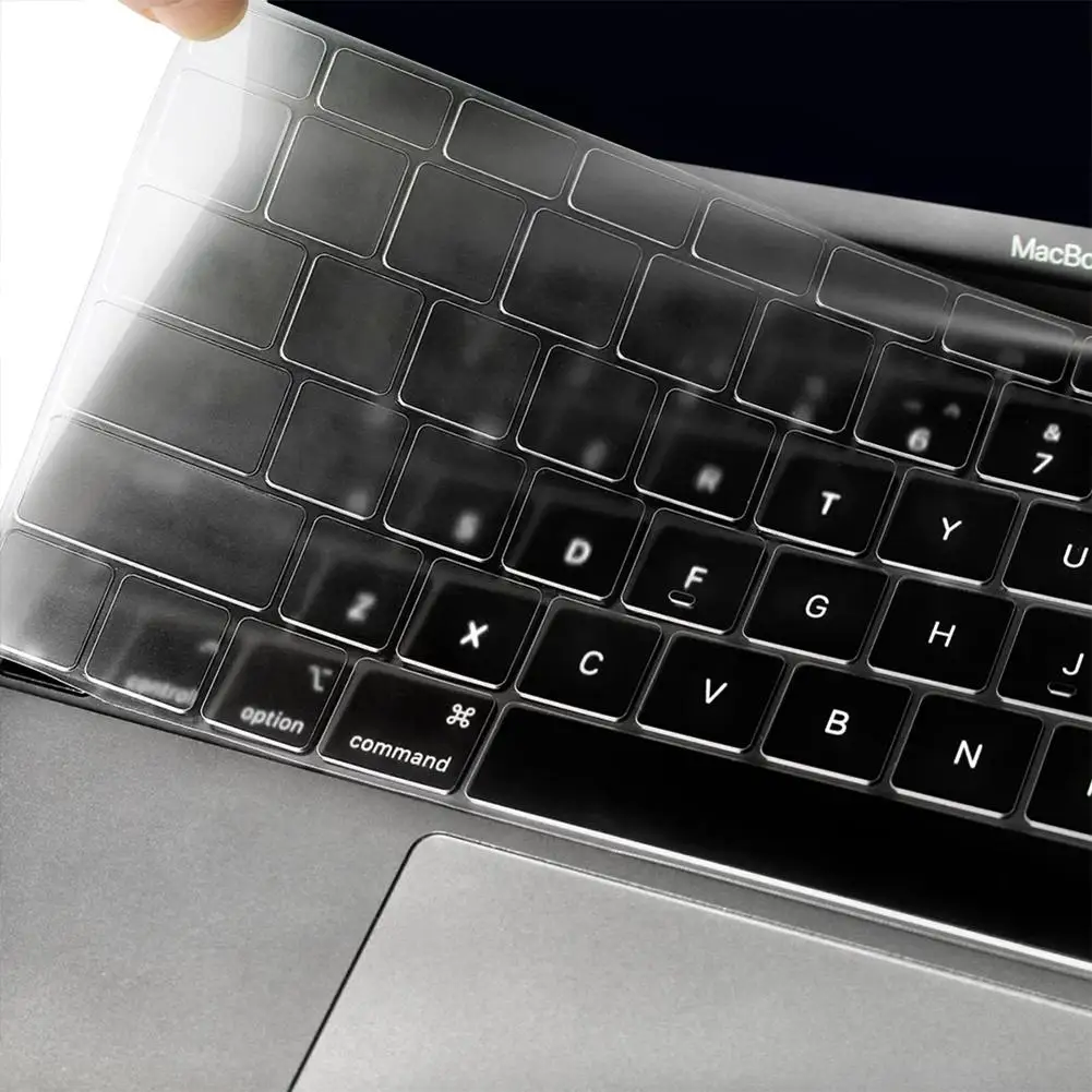 

Universal Silicone Keyboard Cover Case Flat-laying Transparent Clear Protecter Film 14-inch/15.6-inch Film 0.15mm Thick
