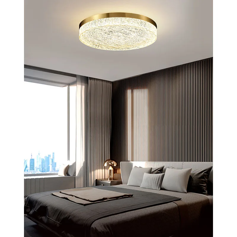 

2022 роскошный постмодерн Простой Высококачественный полностью медный потолочный светильник