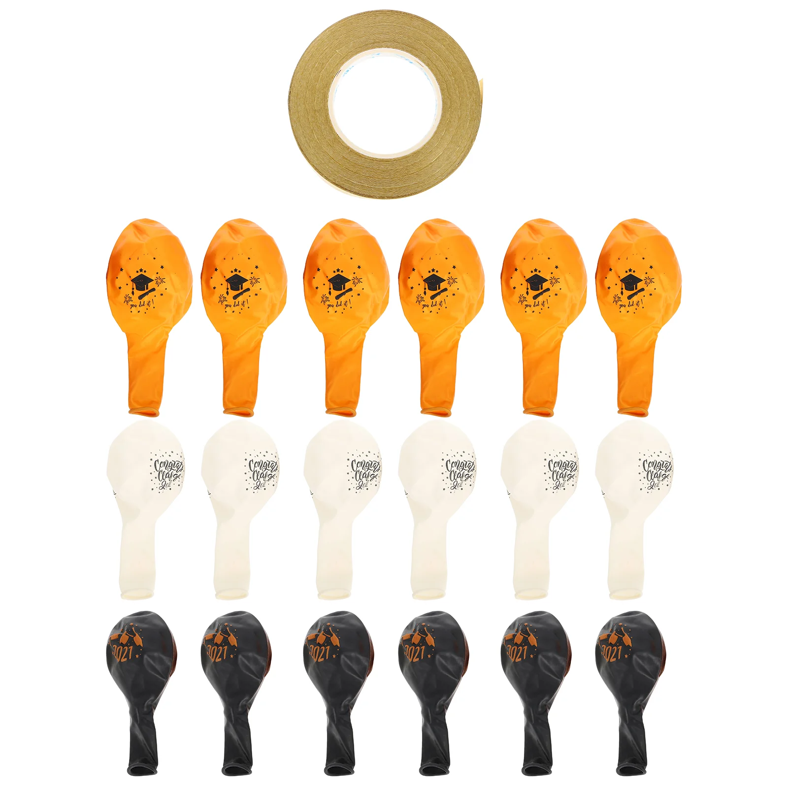 

Graduation Balloons Party Favors Bulk Cap Gold Black Grad Hat Decorations Props