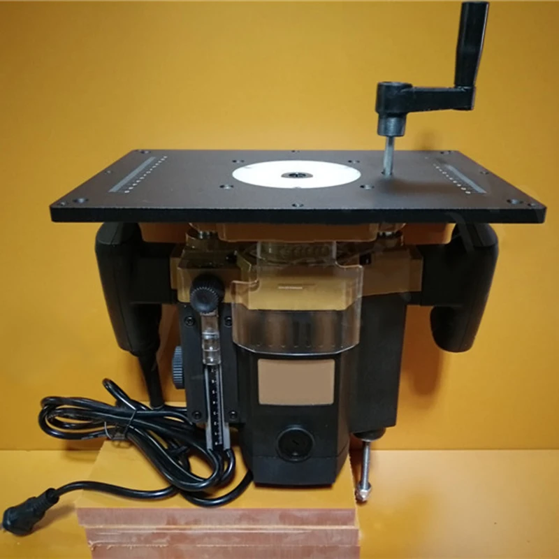 

Woodworking Lift Flip Engraving Machine Electric Wood Milling Trimming Machine Router Insert Plate For Woodworking Work Bench