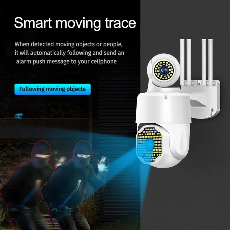 

Smart Alarm Camcorders Recorder Automatic Tracking Video Surveillance Camera Motion Detection Cctv Wifi Cameras Two-way Intercom