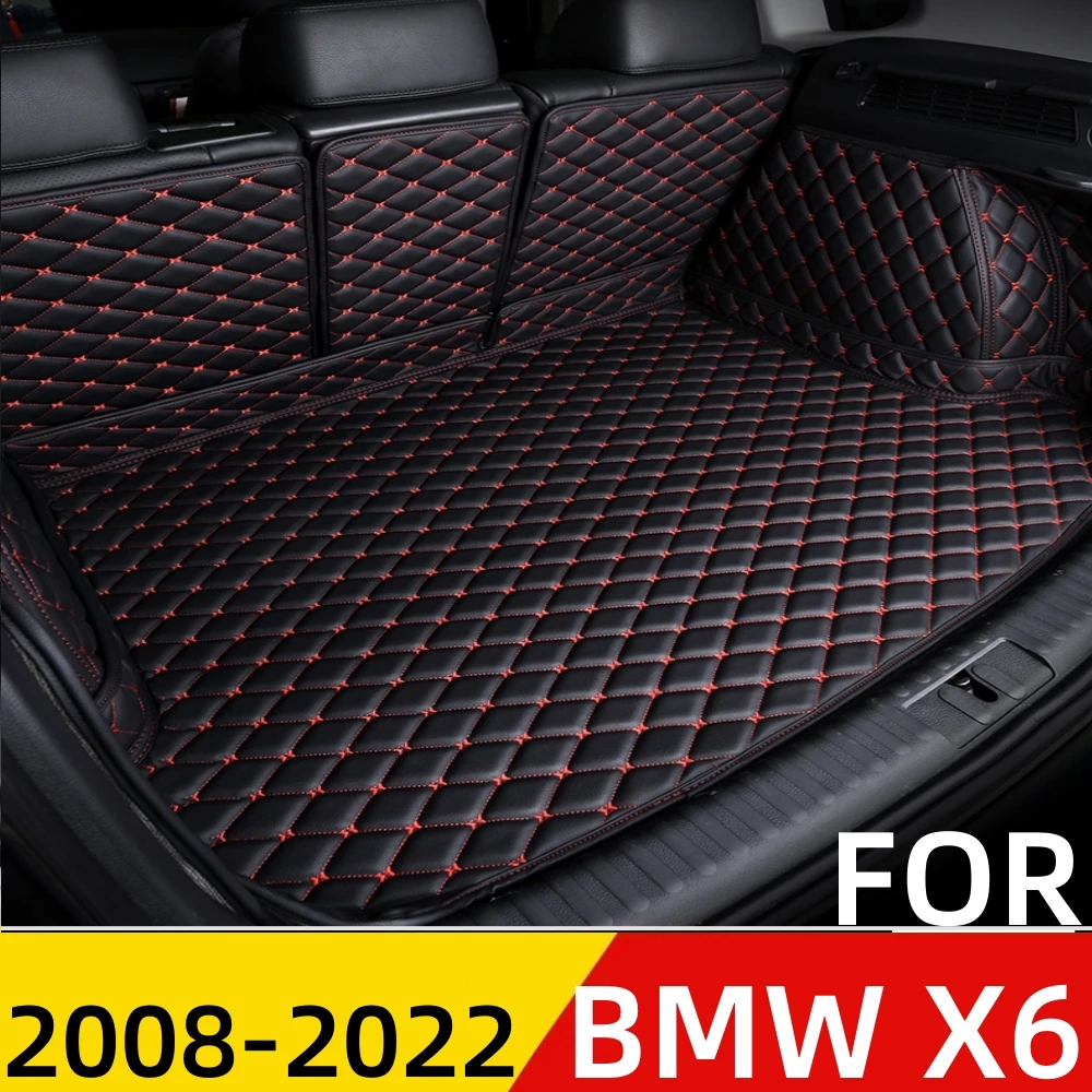 

Коврик для багажника автомобиля для BMW X6 2008-2022, для любой погоды, XPE, кожаный, под заказ, задний Чехол для груза, коврик, подкладка, задние части, багажник, коврик для багажа