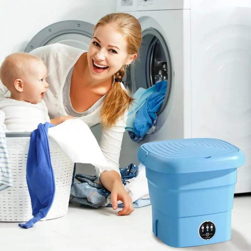

Foldable Mini Washing Machine For Clothes Socks Underwear Cleaning Washer Portable Timing Washing Machine Travel Washing Machine