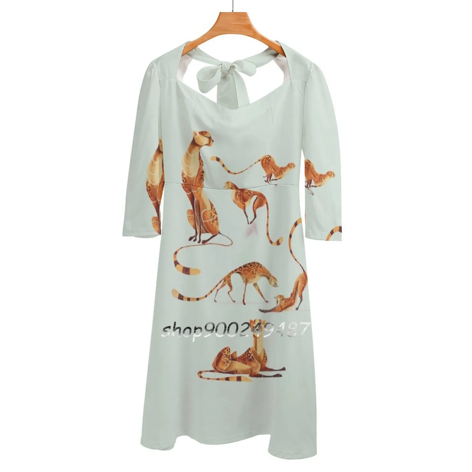 

Женское облегающее платье с квадратным вырезом, акриловый цвет