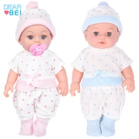 30cm 12 inch white baby fashion doll girls toys gifts change clothes early education vinyl play house
