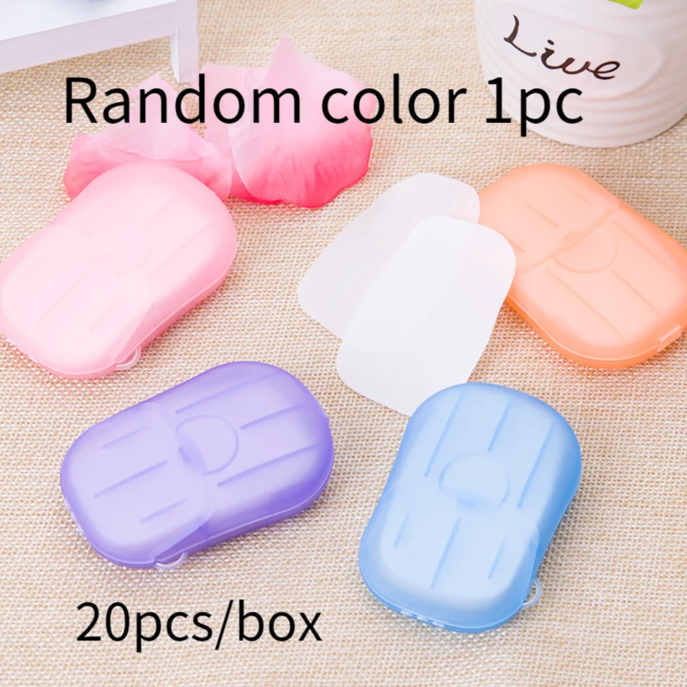 50Pcs/box Disposable Soap Paper for Traveling Soap Paper Washing Hand Mini Paper Soap Scented Slice Sheet Bath Cleaning Supplies images - 6