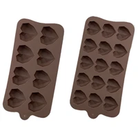 2022 new heart chocolate molds 158 cavity love shape silicone wedding candy baking molds cupcake decorations cake 3d diy mold