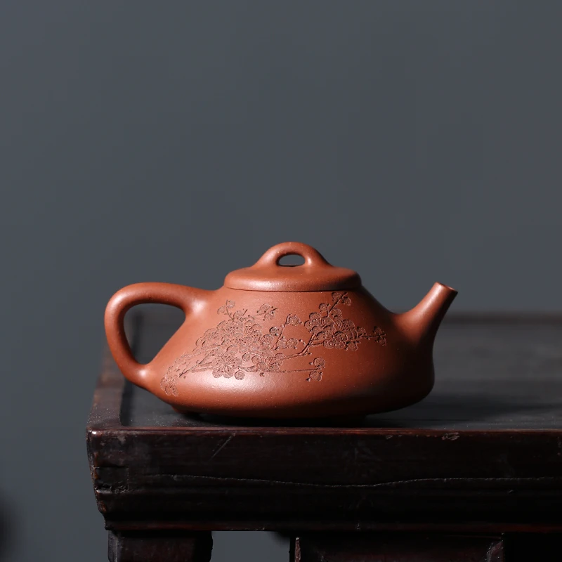 [Печь утреннего света] Собранный чайник ручной работы из фиолетовой глины И