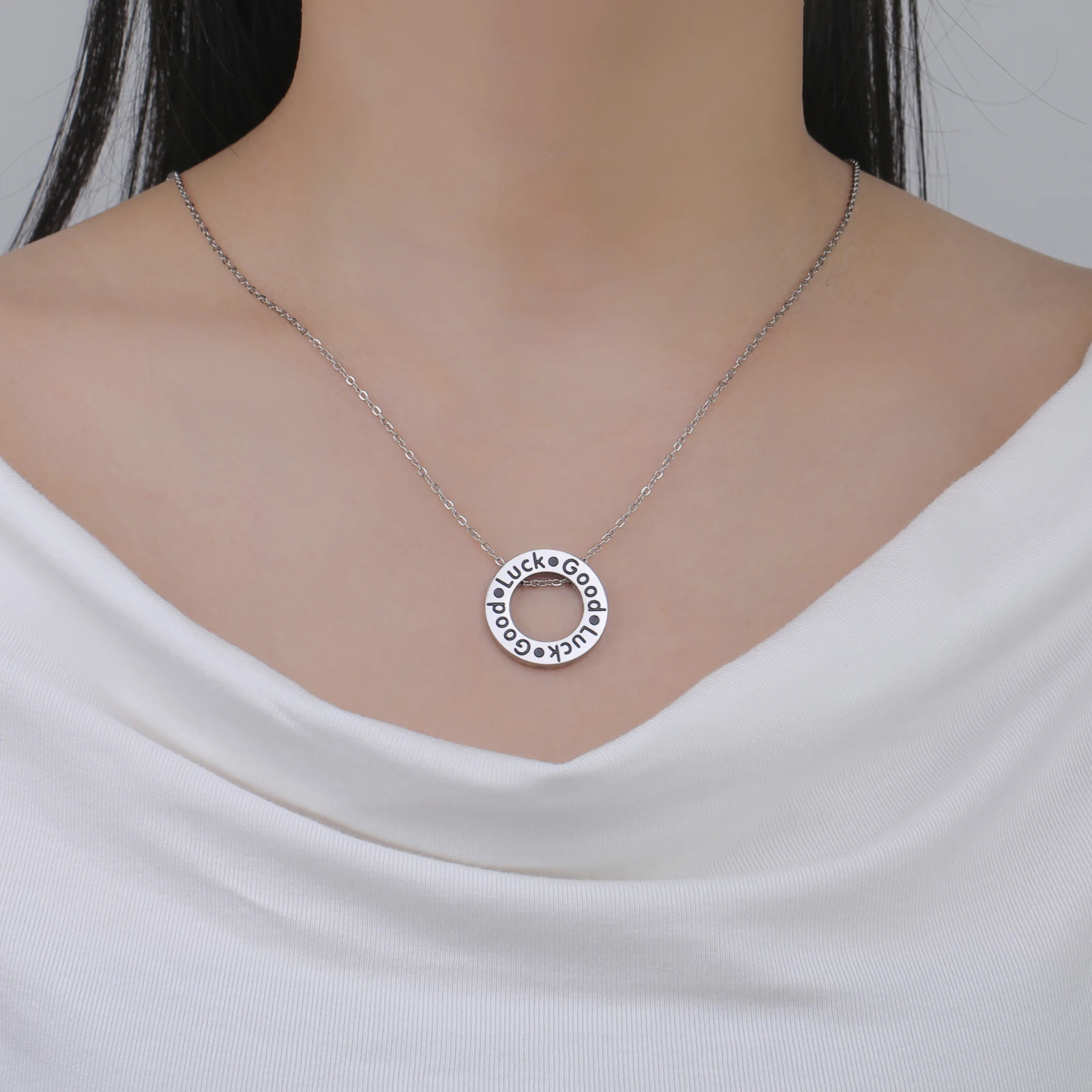 Amaxer модное ожерелье с подвеской в виде английской буквы ХОРОШАЯ ЖАСТЬ римскими