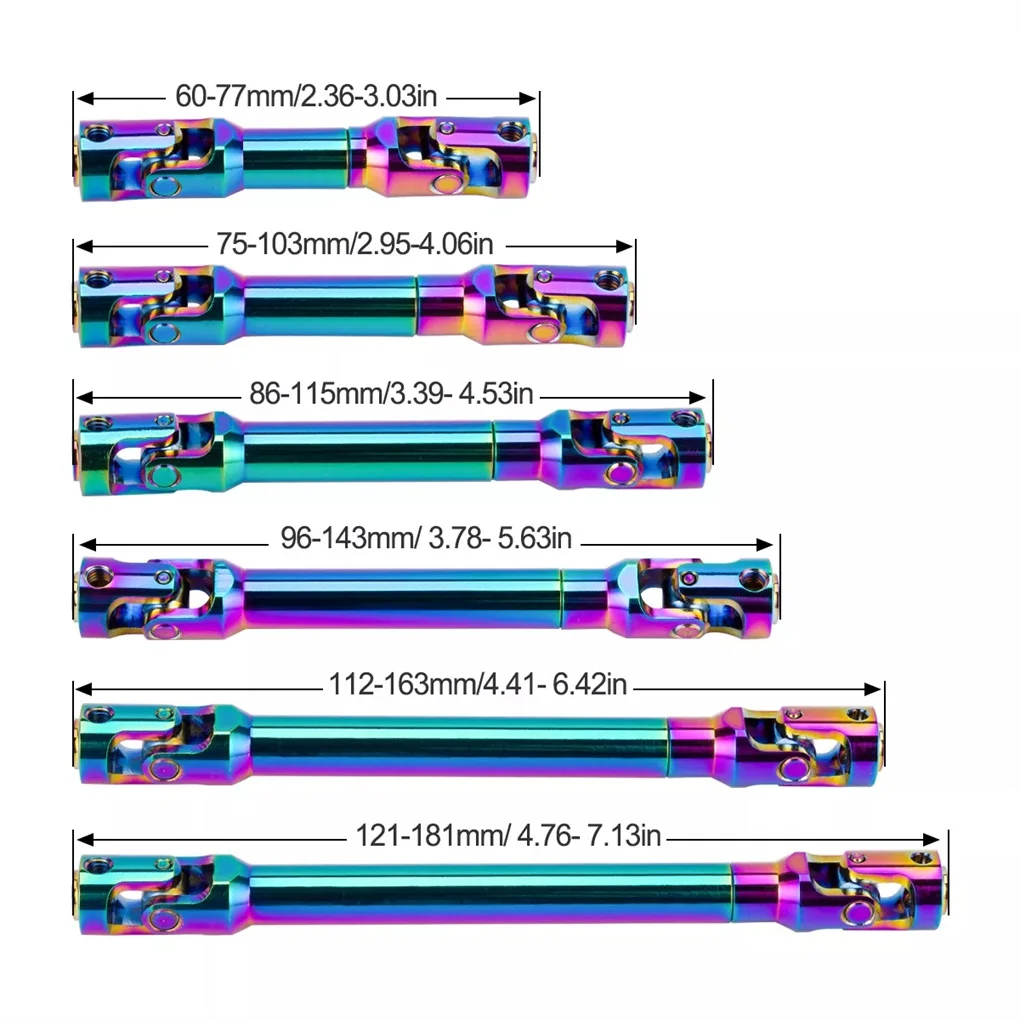 Универсальный приводной шарнир RCGOFOLLOW из алюминиевого сплава для Axial SCX10 90046 D90 TRX4