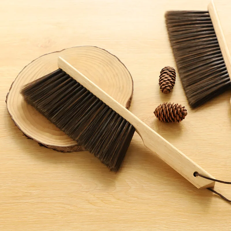 

Bed sofa cleaning brush large size extended reach bedroom home sweep Custom Logo Wooden Long Handle