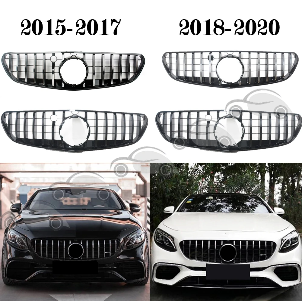 Передний бампер гоночный гриль Заготовка решетка радиатора для Mercedes-Benz W217 S Coupe 2015- 2021