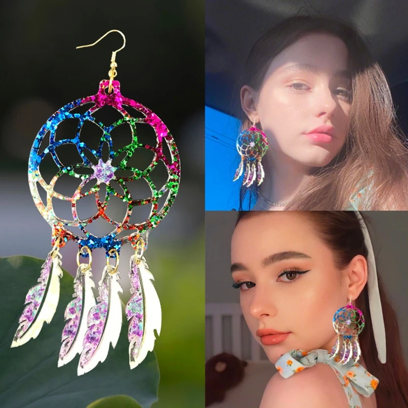 

Dream Catcher Feather Silicone Mold for Jewelry Car Suspension Diy Handicraft