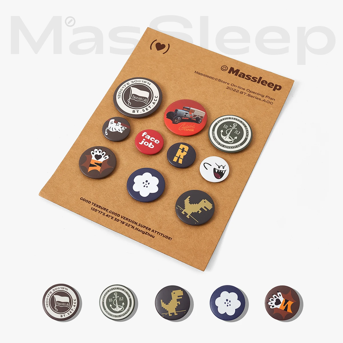 [Luo Yunxi Same Original Accessories] Japan fashion Badge Buckle Brooch Tinplate Cartoon Bag Xun Pin