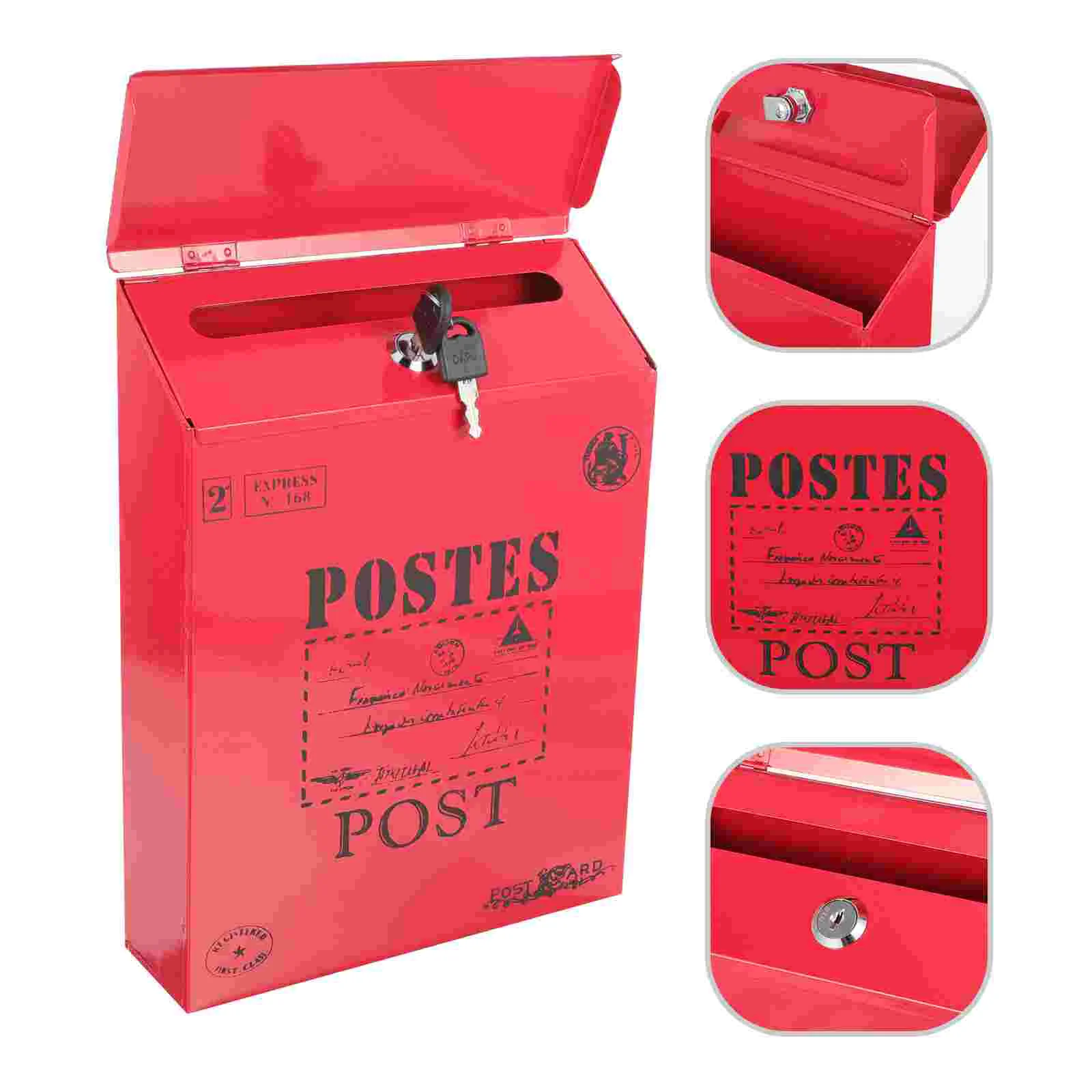 

Vintage Mailbox Post Box Mailbox Wall Mount Post Box Outside Mailbox Wall Mail Box