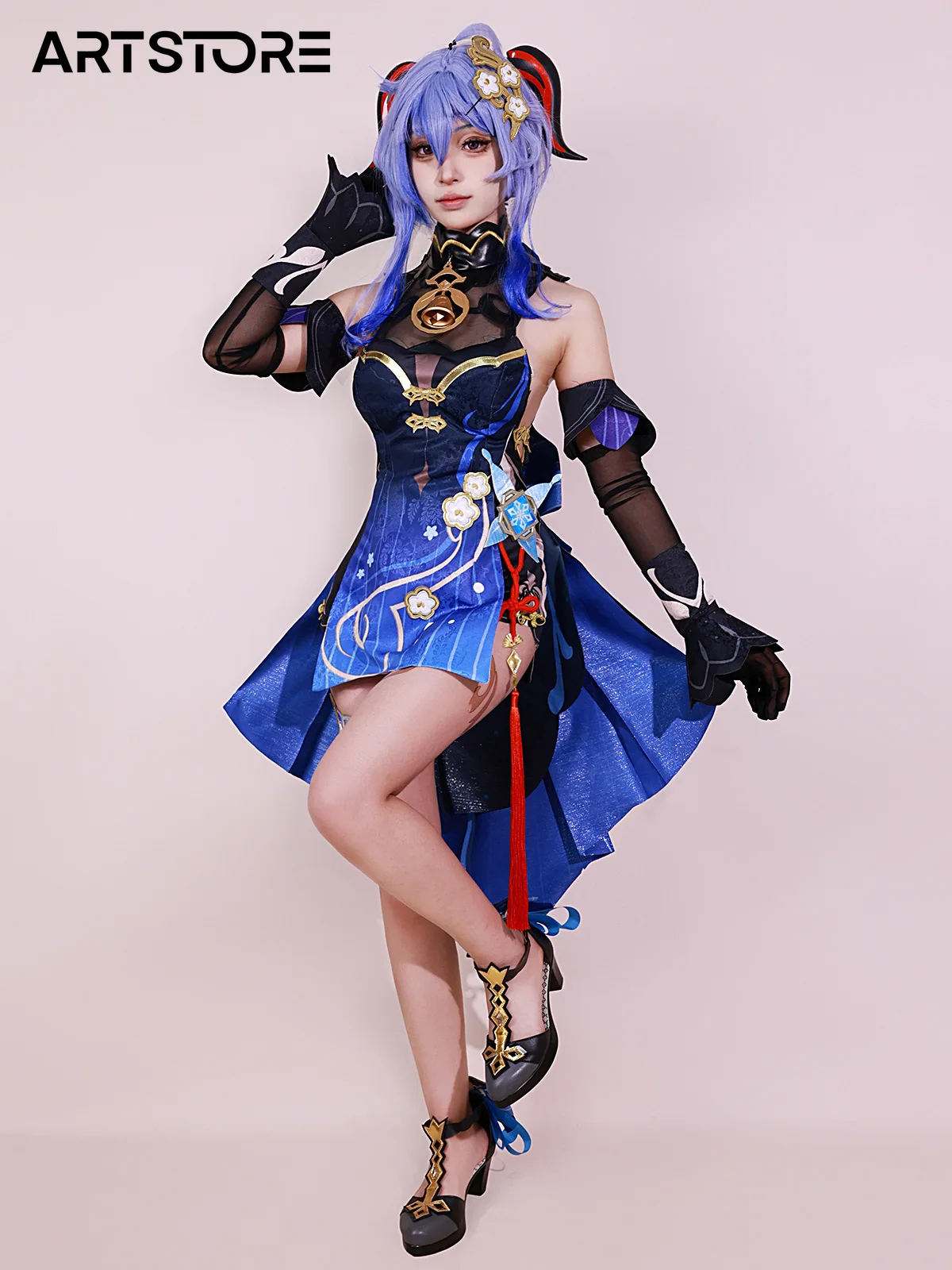 Игра GenshinImpact Deepavali Ganyu косплей костюм ролевая игра комикс с платье Хеллоуин