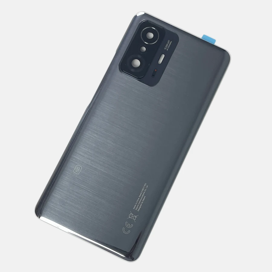 Фото A +++ для Xiaomi 11T Pro, задняя стеклянная дверца батарейного отсека для Mi 11t 5G, задняя крышка, сменная задняя крышка корпуса с объективом №2