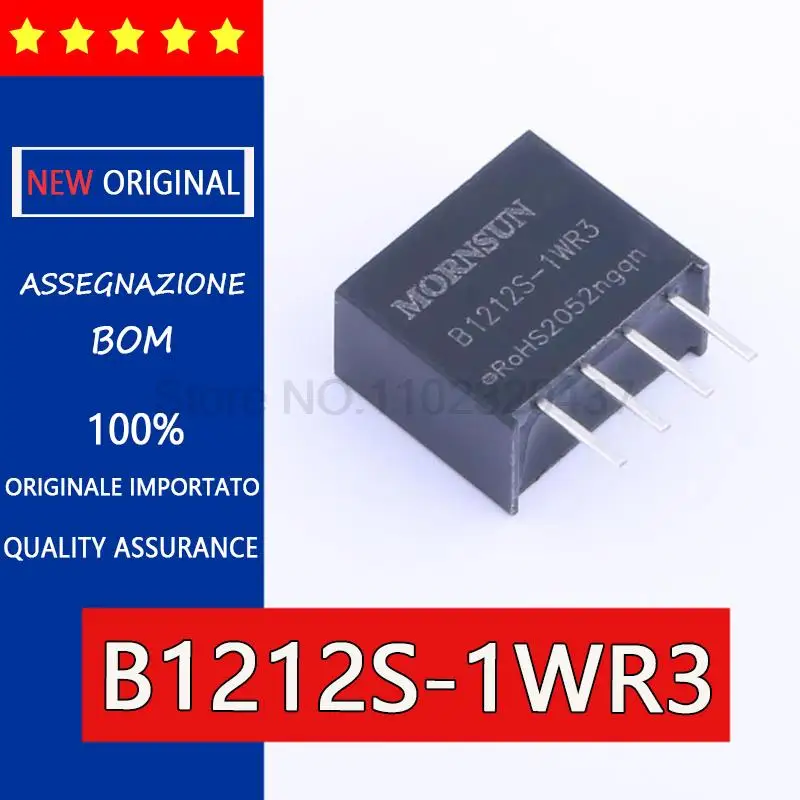 

Mornsun B1212S-1WR3 1WR2 1WR1 1W DC - DC 12 v to 12 v B1205S power supply module 1 w home furnishings B1205W-1W 2W 12V
