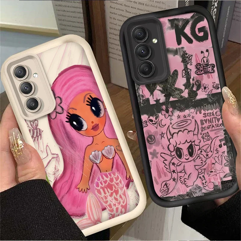 Чехол для Samsung Galaxy S25 S24 S23 Ultra S22 S21 Plus FE 5G A54 A34 A14 A73 A53 A33 Karol G Manana Bichota Season Silicone