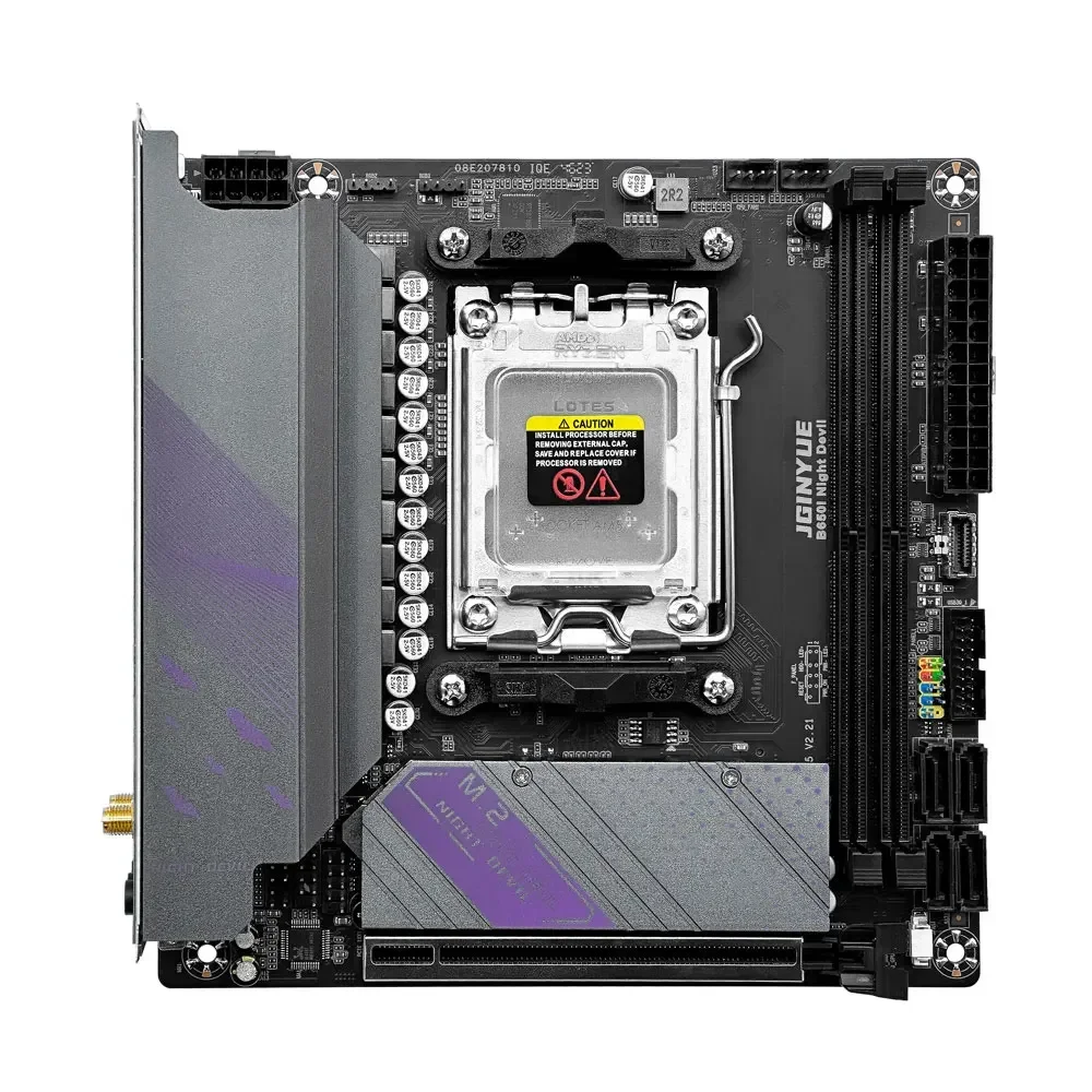 Материнская плата JGINYUE AM5 поддерживает процессор AMD Ryzen 7/8 двухканальную память DDR5