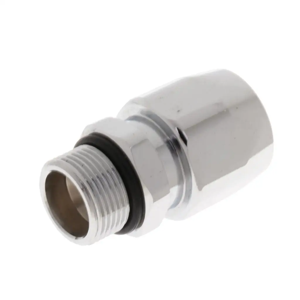 

Replacement 3/4'' Straight Fuel Line Hose End Fittings Adapter Silver