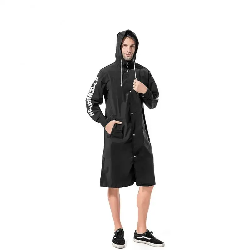 Waterproof Rain Coat Long Poncho Women Men Outdoor Raincoat Eva Cloth With Hat Camping Rainwear Suit